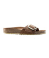 Ciabatta Donna modello Madrid Big Buckle in pelle oliata