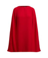 Abito Donna corto con mantella Rosso