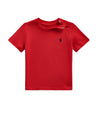 T-shirt Neonato girocollo in jersey di cotone Rosso