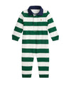 Tutina intera Neonato a righe bianco/verde