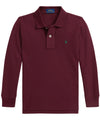 Polo Bambino a maniche lunghe Bordeaux