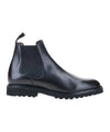 Stivaletto Uomo in pelle monocolore con inserto elasticizzato