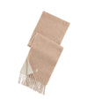 Sciarpa Uomo double-face in misto lana Beige/Crema