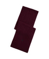 Sciarpa Uomo a trecce in misto lana Bordeaux