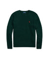 Maglia Uomo in lana e cashmere a trecce Verde scuro