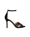 Sandali Allie in camoscio e pelle con tacco Nero