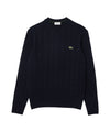 Maglione Uomo girocollo a trecce Navy