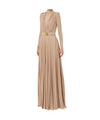 Long woman dress in lurex