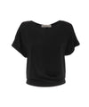 Blusa Donna in morbido tessuto con scollo tondo