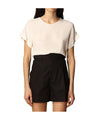 Blusa Donna a tinta unita con fiocco posteriore