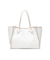 Borsa Donna in pelle con impunture a contrasto