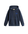 Felpa Bambino con zip frontale Blu