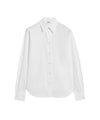 Camicia Donna in popeline di cotone a tinta unita con orlo stondato