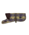 Immagine laterale Cappottino in stampa Tartan con colletto in velluto a coste e cintura regolabile in vita