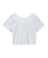 T-shirt Bambina con scollo posteriore e logo frontale