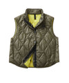 Gilet Donna Trapuntato modello Addison verde militare lucido