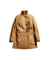 Cappotto da donna beige vista frontale