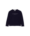 T-shirt Junior a girocollo, con maniche lunghe e stampa logo frontale