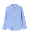 Child's shirt with pointed collar