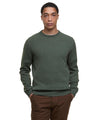 Maglione Uomo Essential Verde con toppe modello frontale