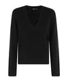 Maglia Donna in misto lana con scollo a V