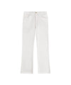 Pantaloni Donna 5 Tasche in Cotone Stretch Bianco