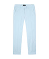 Pantalone Donna Celeste dalla vestibilità slim con tasche a filo e logo metallico