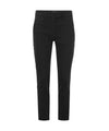 Pantalone Donna Nero, dalla vestibilità slim, in misto cotone