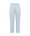 Pantalone Donna in misto lino con risvolto sul fondo