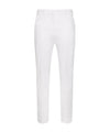 Pantalone Donna alla caviglia in misto cotone tinta unit