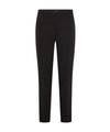 Pantalone Donna a tinta unita con tasche a filo e logo posteriore applicato