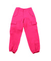 Pantalone con tasche cargo ed elastico alla caviglia