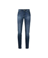 Women's tight-fitting medium-waisted jeans