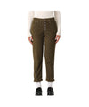 Women's velvety ribbed trousers