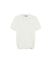 Polo Uomo in crepe Bianco