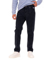 Pantalone Uomo in velluto Blu, con cinque tasche e salpa in tessuto