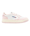 Sneakers Donna in pelle Bianco e Rosa