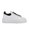 Sneakers Donna con tomaia in nappa e suola in gomma con righe verticali