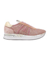 Sneakers Donna con tomaia intrecciata e logo laterale