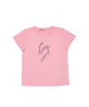 T-shirt Bambina elasticizzata a girocollo con maniche corte