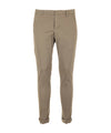 Pantalone Uomo color Tortora, modello Gaubert, con bottoni posteriori