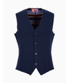 Gilet uomo lana blu tinta unita