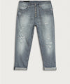 Pantaloni Donna con rotture e rammendi