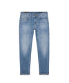 Jeans Donna corto con tessuto slavato