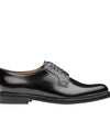 Shiny Black Women's Lace-up Shoe