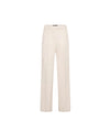Pantalone da donna a vita alta in tessuto malfilè