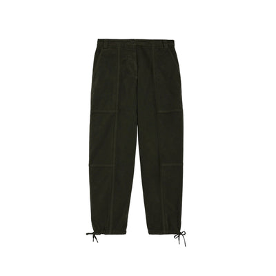 Pantaloni Donna in cotone stretch Verde militare