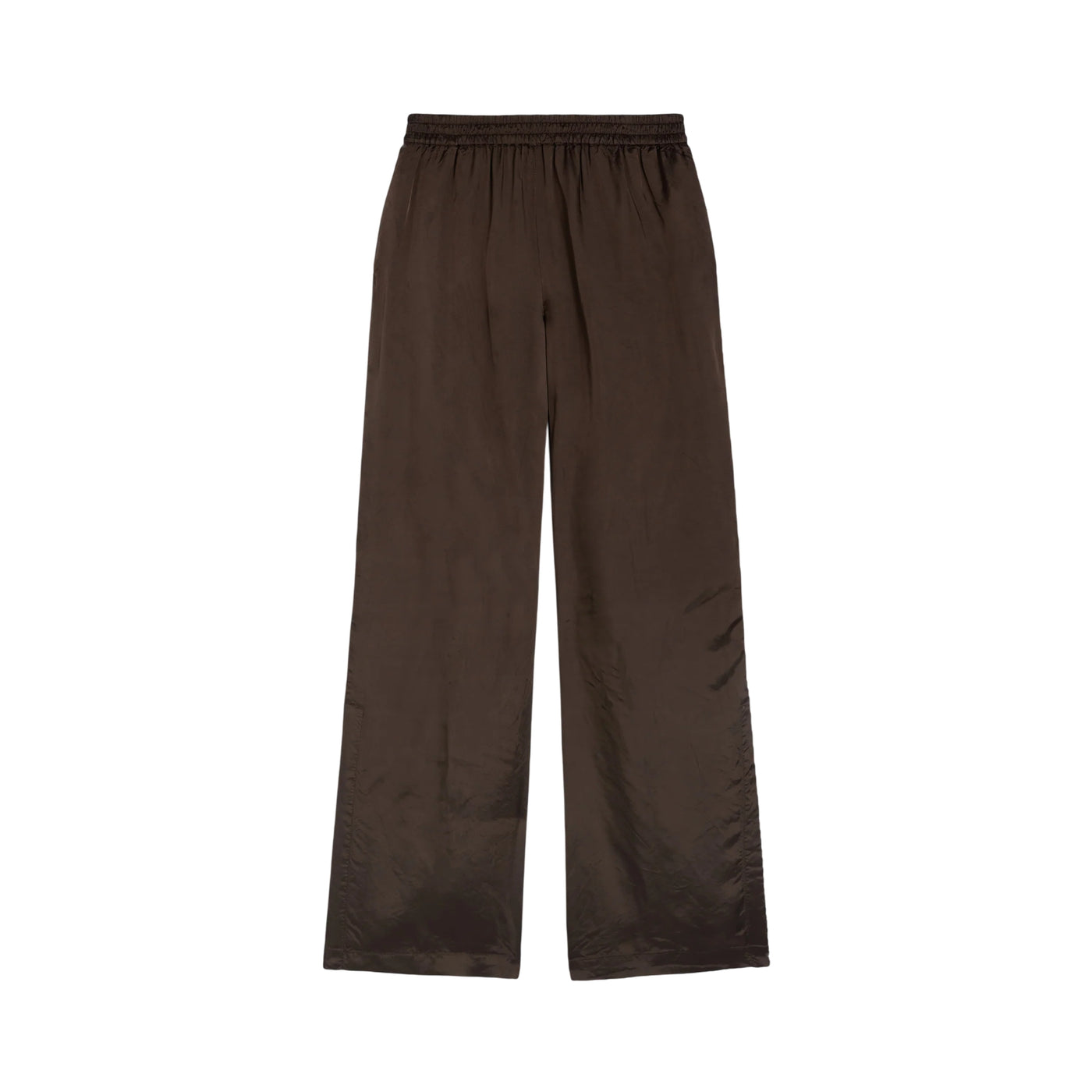 Pantaloni Donna in saglia di viscosa Marrone scuro