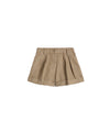 Shorts Donna con risvolto Beige
