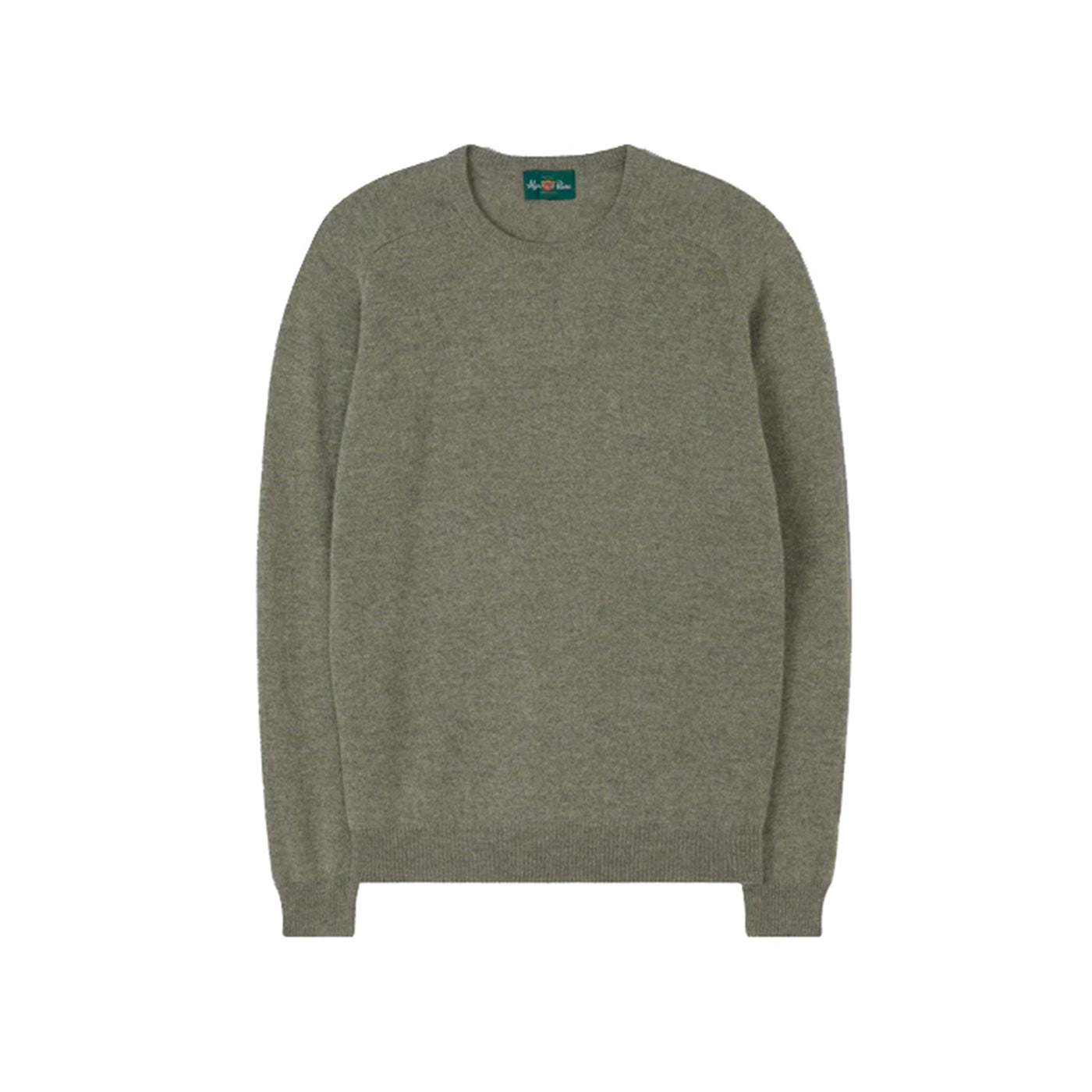 maglione in lana d'agnello verde scuro